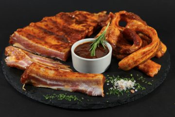 Costine e pancetta salsa barbecue